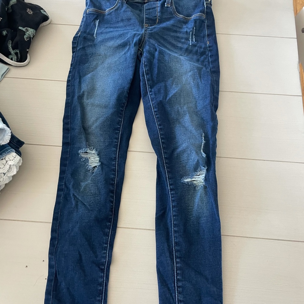 SO size 12 jeggings distressed